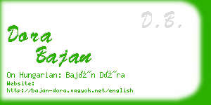 dora bajan business card